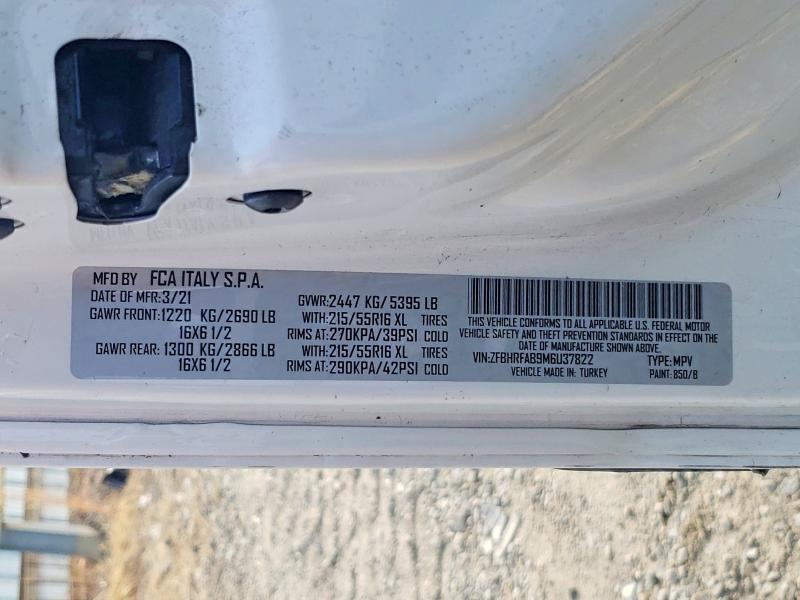 Aukcja sprzedaży 2021 Ram Promaster 1500, vin: ZFBHRFAB9M6U37822, numer aukcji: 98007815