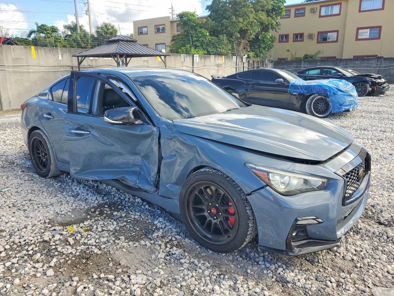2022 Infiniti Q50 მანქანა იყიდება აუქციონზე, vin: JN1FV7DP5NM370052, აუქციონის ნომერი: 98767895