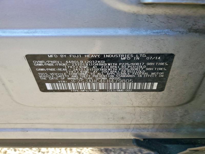 Aukcja sprzedaży 2015 Subaru Forester 2, vin: JF2SJAHC4FH479805, numer aukcji: 73643855