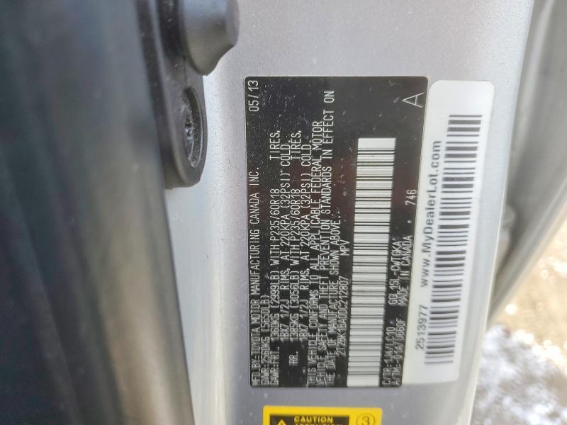 Aukcja sprzedaży 2013 Lexus Rx, vin: 2T2BK1BA0DC212807, numer aukcji: 73507365