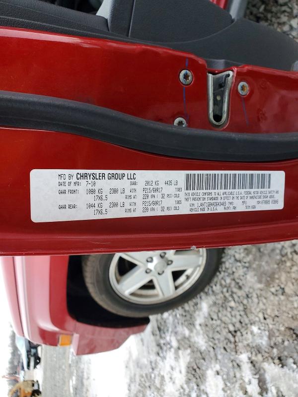 99525865 :رقم المزاد ، 1J4NT1GB4AD643403 vin ، 2010 Jeep Patriot مزاد بيع