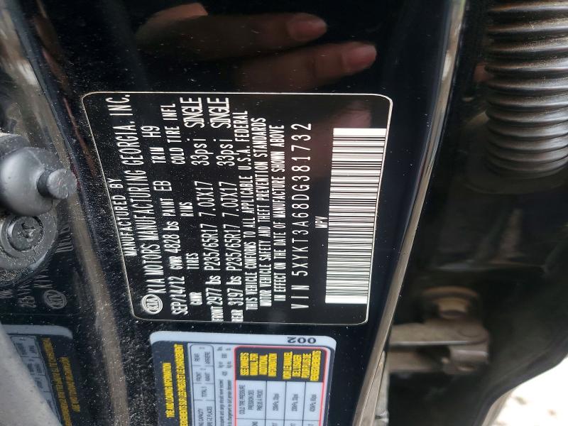 Aukcja sprzedaży 2013 Kia Sorento, vin: 5XYKT3A68DG381732, numer aukcji: 74235925