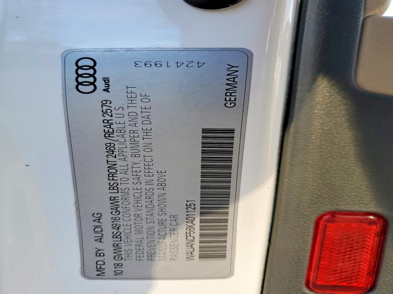 Aukcja sprzedaży 2019 Audi A5, vin: WAUANCF56KA011251, numer aukcji: 72545275
