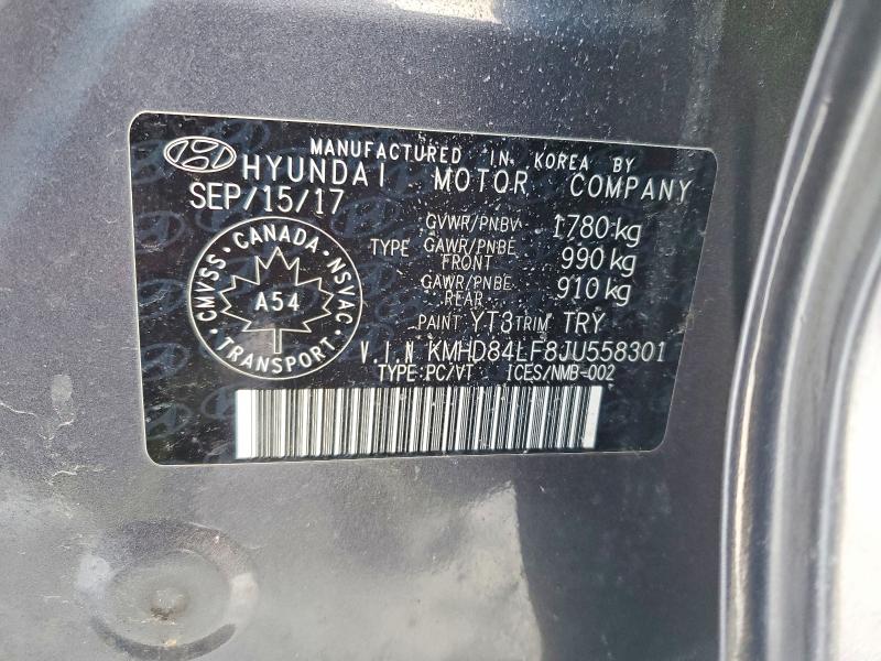 Продажа на аукционе авто 2018 Hyundai Elantra, vin: KMHD84LF8JU558301, номер лота: 73796245