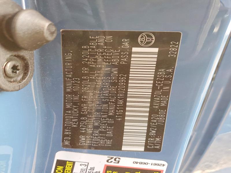 Aukcja sprzedaży 2024 Toyota Camry, vin: 4T1G11AK1RU209962, numer aukcji: 74629315