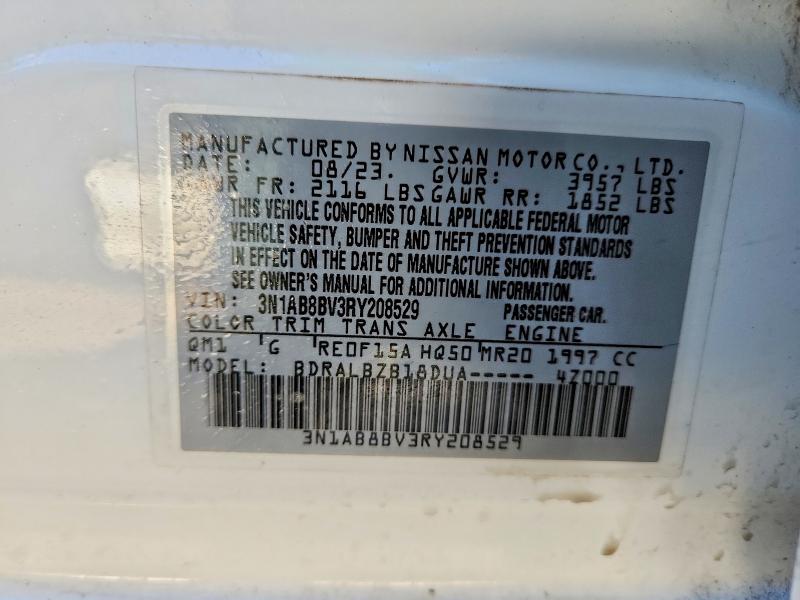 Продаж на аукціоні авто 2024 Nissan Sentra, vin: 3N1AB8BV3RY208529, номер лоту: 72665025