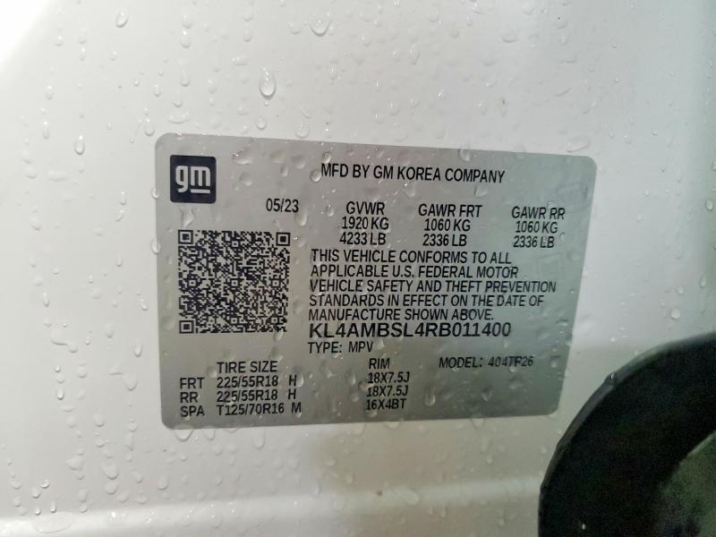 99153345 :رقم المزاد ، KL4AMBSL4RB011400 vin ، 2024 Buick Encore Gx مزاد بيع