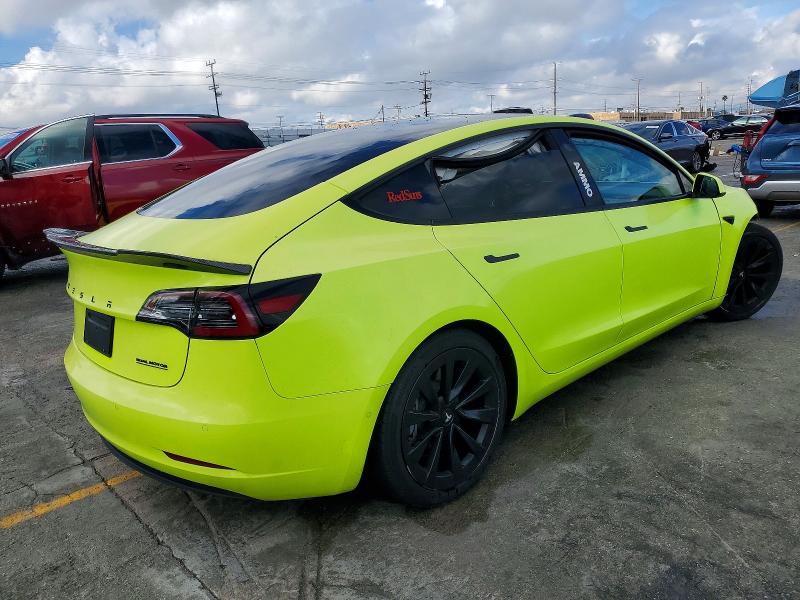2022 Tesla Model 3 მანქანა იყიდება აუქციონზე, vin: 5YJ3E1EB6NF298206, აუქციონის ნომერი: 99281875