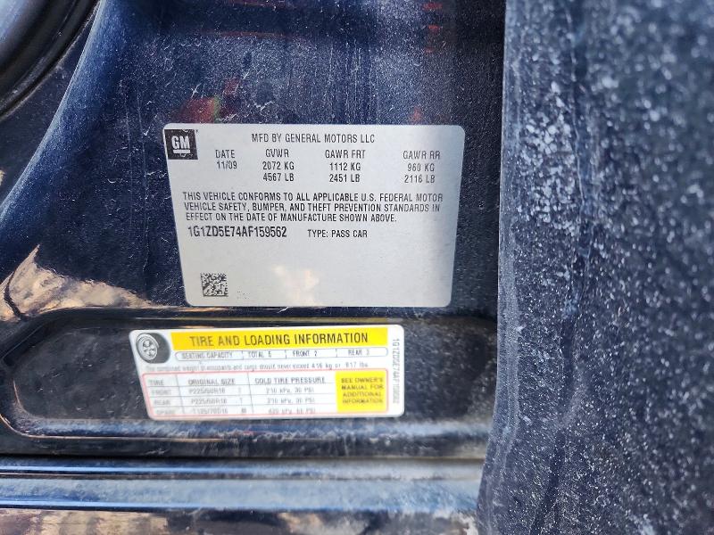 Продажа на аукционе авто 2010 Chevrolet Malibu, vin: 1G1ZD5E74AF159562, номер лота: 98375845