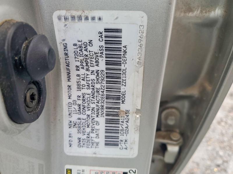 74058675 :رقم المزاد ، 1NXBR32E64Z279229 vin ، 2004 Toyota Corolla Ce مزاد بيع