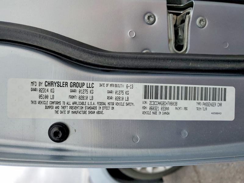 73755515 :رقم المزاد ، 2C3CCAAG8DH708038 vin ، 2013 Chrysler 300 مزاد بيع