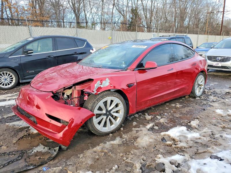 73848125 :رقم المزاد ، 5YJ3E1EA4NF189539 vin ، 2022 Tesla Model 3 مزاد بيع