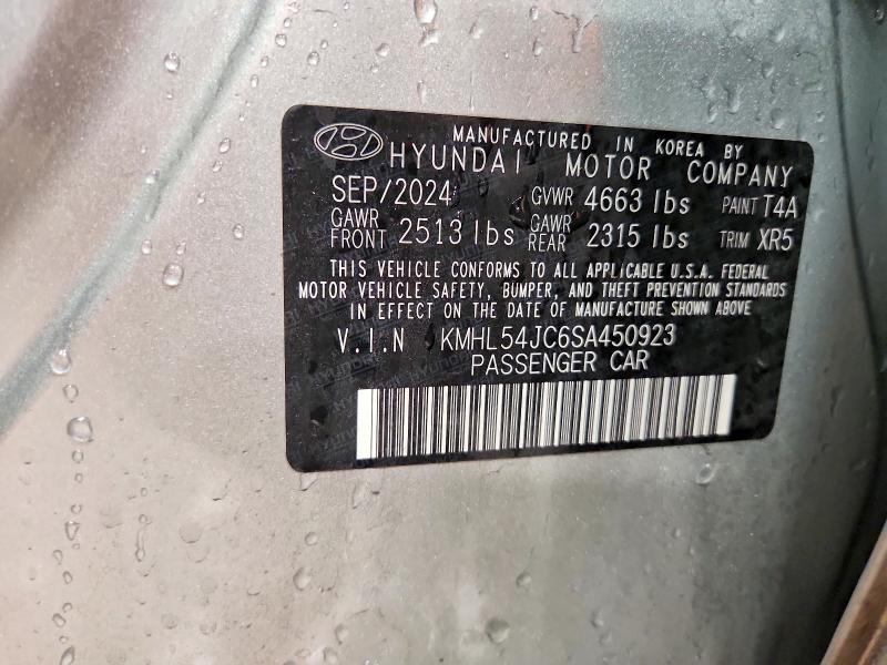 Продажа на аукционе авто 2025 Hyundai Sonata, vin: KMHL54JC6SA450923, номер лота: 73221395