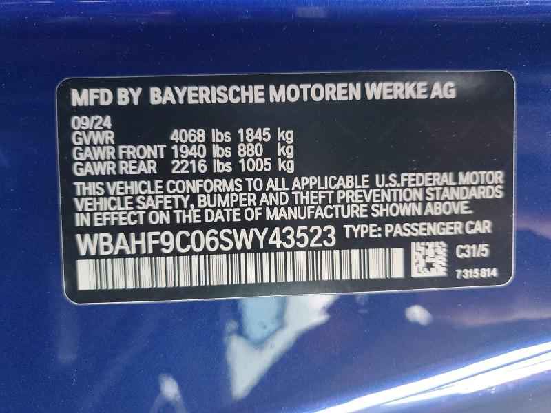 Продажа на аукционе авто 2025 Bmw Z4 M40i, vin: WBAHF9C06SWY43523, номер лота: 99478805
