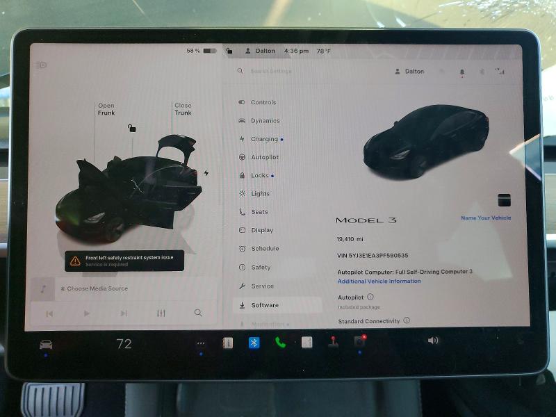73440285 :رقم المزاد ، 5YJ3E1EA3PF590535 vin ، 2023 Tesla Model 3 مزاد بيع