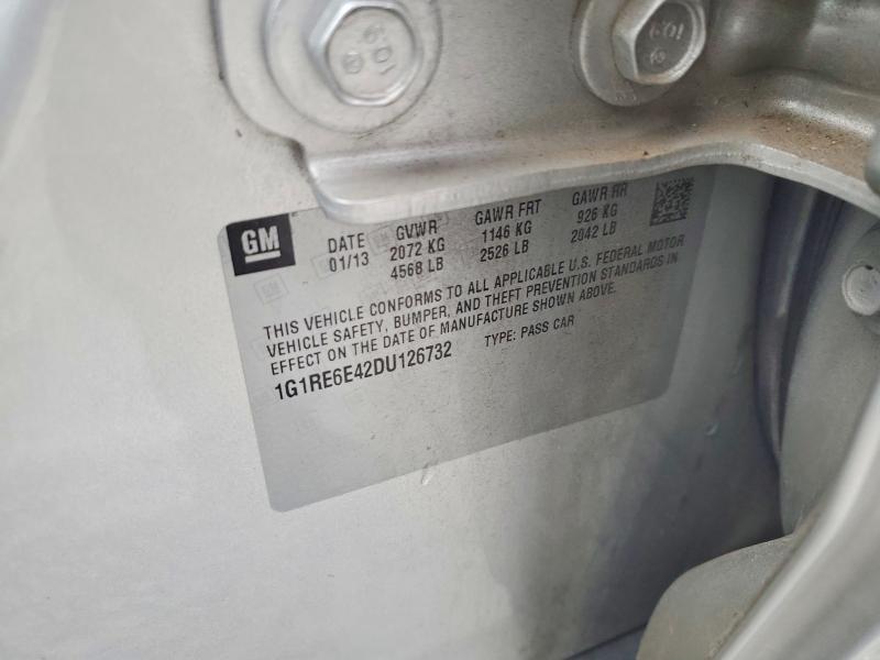 Продажа на аукционе авто 2013 Chevrolet Volt, vin: 1G1RE6E42DU126732, номер лота: 73807725