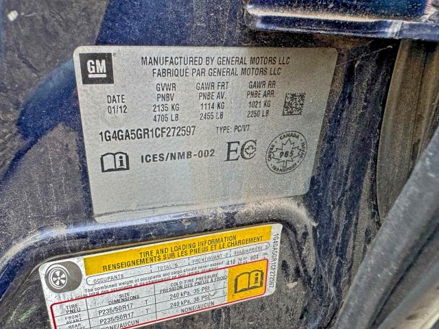 Aukcja sprzedaży 2012 Buick Lacrosse, vin: 1G4GA5GR1CF272597, numer aukcji: 72899675