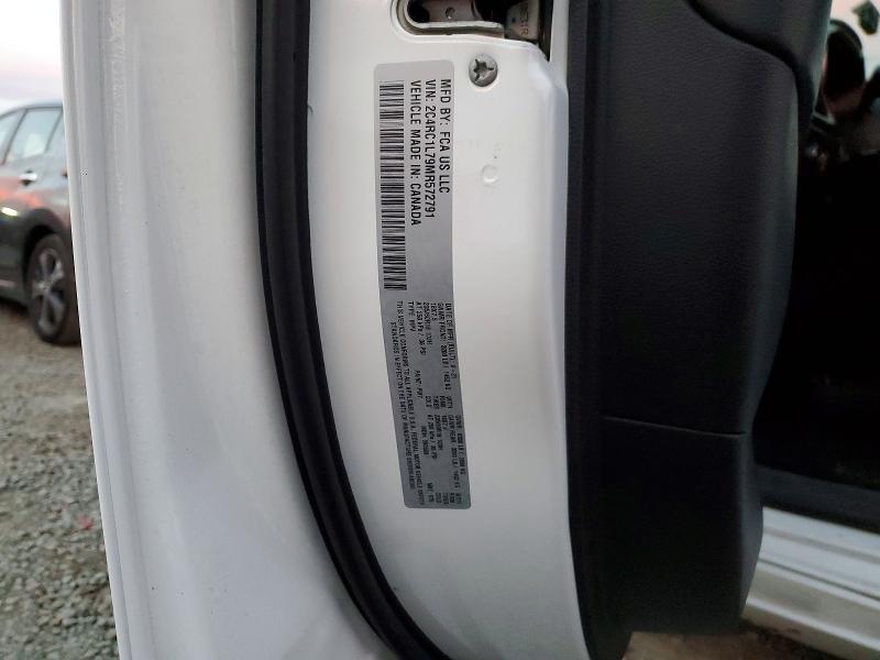 74460015 :رقم المزاد ، 2C4RC1L79MR572791 vin ، 2021 Chrysler Pacifica مزاد بيع