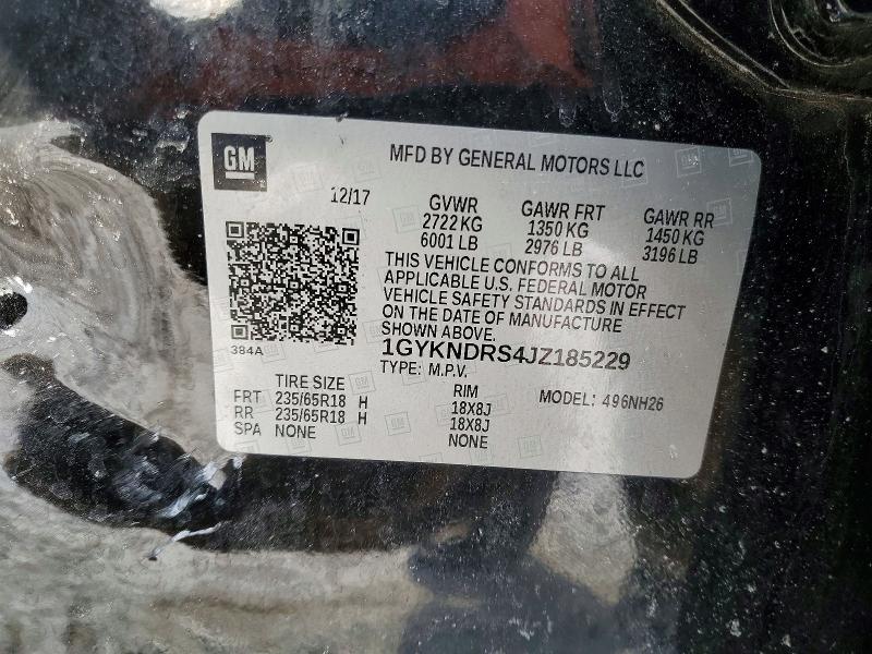 Aukcja sprzedaży 2018 Cadillac Xt5, vin: 1GYKNDRS4JZ185229, numer aukcji: 74281555