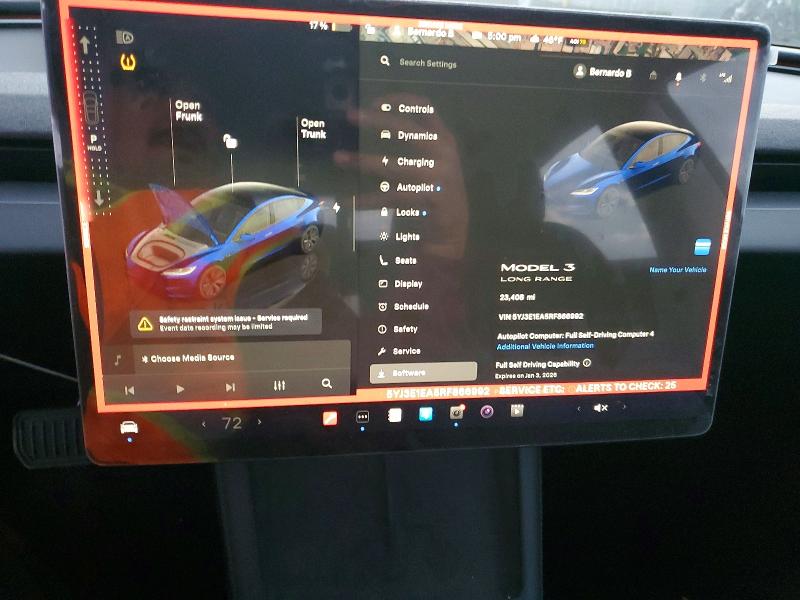 98209475 :رقم المزاد ، 5YJ3E1EA5RF866992 vin ، 2024 Tesla Model 3 مزاد بيع