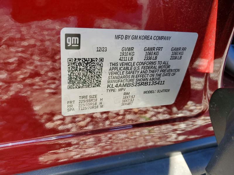 Aukcja sprzedaży 2024 Buick Encore Gx, vin: KL4AMBS25RB135411, numer aukcji: 73047115
