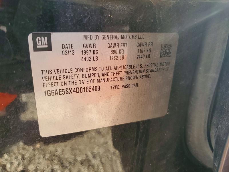 73593785 :رقم المزاد ، 1G6AE5SX4D0165409 vin ، 2013 Cadillac Ats مزاد بيع