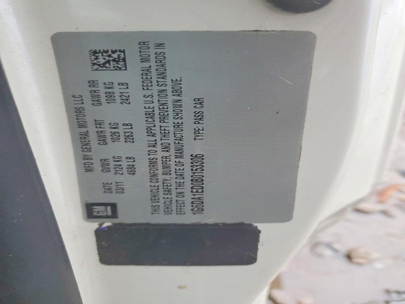 2011 Cadillac Cts მანქანა იყიდება აუქციონზე, vin: 1G6DA1ED0B0153306, აუქციონის ნომერი: 74393165
