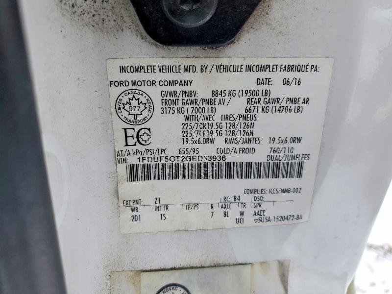 2016 Ford F550 მანქანა იყიდება აუქციონზე, vin: 1FDUF5GT2GED33936, აუქციონის ნომერი: 99708285