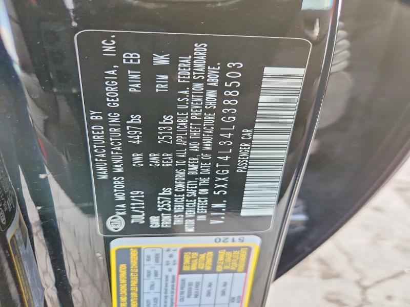 99655005 :رقم المزاد ، 5XXGT4L34LG388503 vin ، 2020 Kia Optima مزاد بيع