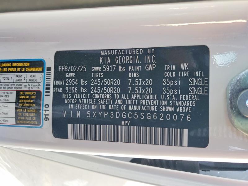 Продаж на аукціоні авто 2025 Kia Telluride, vin: 5XYP3DGC5SG620076, номер лоту: 72209555