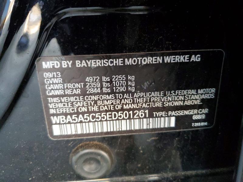Aukcja sprzedaży 2014 Bmw 528, vin: WBA5A5C55ED501261, numer aukcji: 74392645