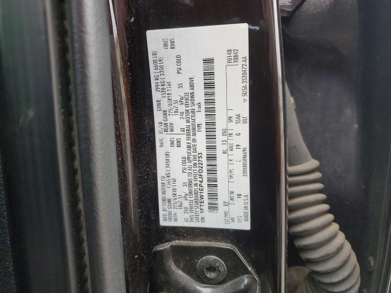 Продажа на аукционе авто 2018 Ford F150, vin: 1FTEW1EP4JFD22753, номер лота: 72776205
