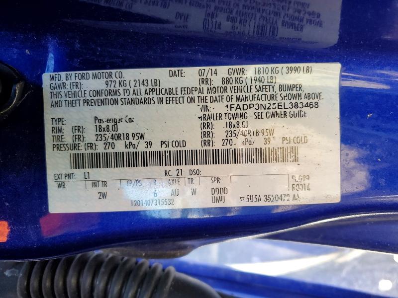 2014 Ford Focus მანქანა იყიდება აუქციონზე, vin: 1FADP3N25EL383468, აუქციონის ნომერი: 74732925