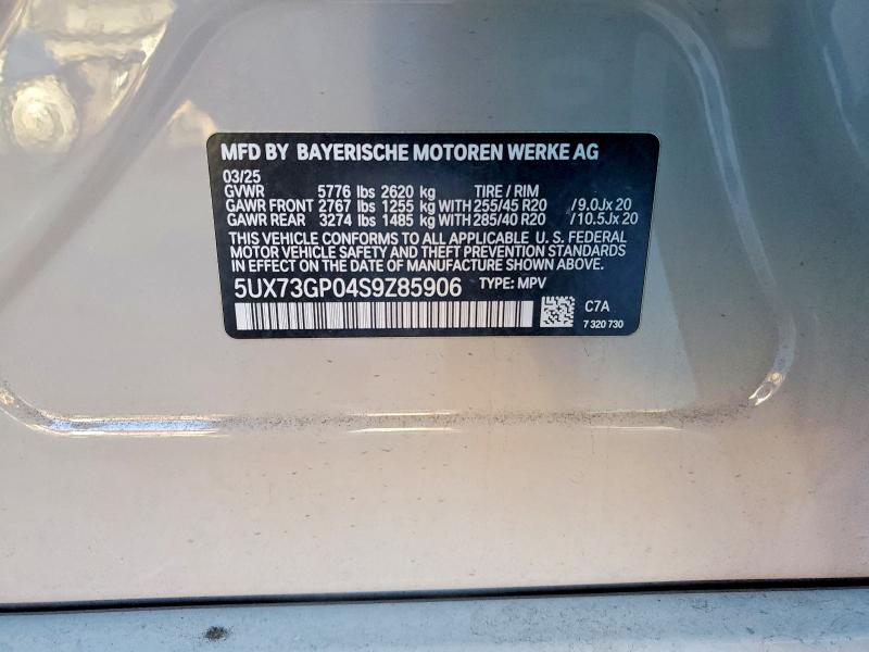 Aukcja sprzedaży 2025 Bmw X3, vin: 5UX73GP04S9Z85906, numer aukcji: 73099835