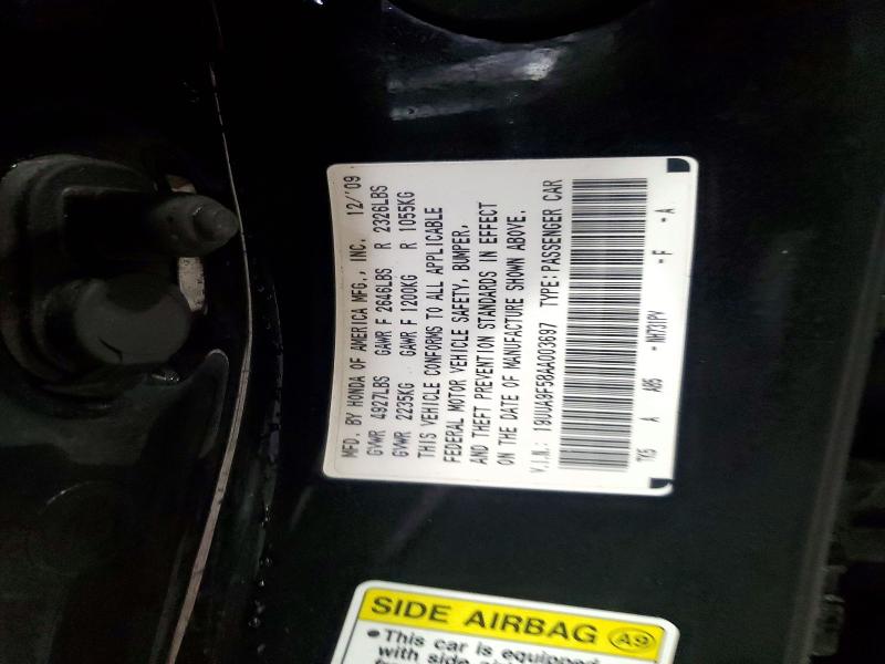 Aukcja sprzedaży 2010 Acura Tl, vin: 19UUA9F58AA003697, numer aukcji: 98452485