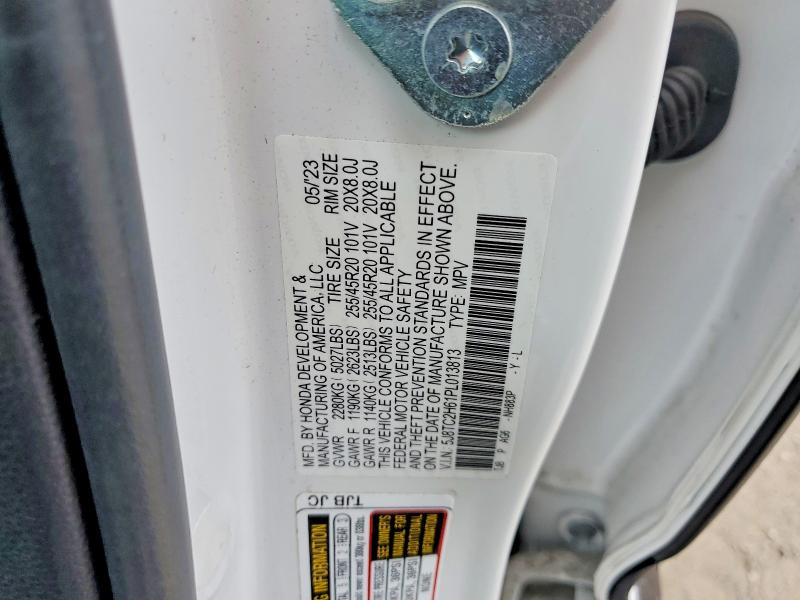 98705865 :رقم المزاد ، 5J8TC2H61PL013813 vin ، 2023 Acura Rdx مزاد بيع
