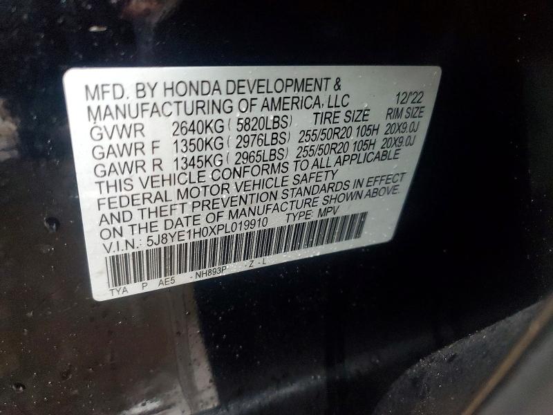 Продажа на аукционе авто 2023 Acura Mdx A-spec, vin: 5J8YE1H0XPL019910, номер лота: 98750015