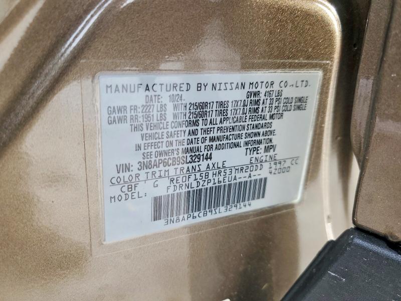 Aukcja sprzedaży 2025 Nissan Kicks, vin: 3N8AP6CB9SL329144, numer aukcji: 98138985