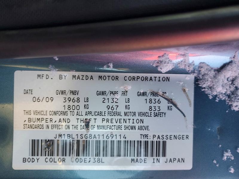Aukcja sprzedaży 2010 Mazda 3, vin: JM1BL1SG8A1169114, numer aukcji: 74831345