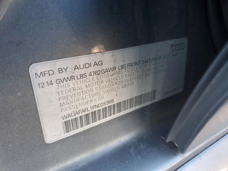 Aukcja sprzedaży 2015 Audi A4, vin: WAUAFAFL1FN026366, numer aukcji: 72605875
