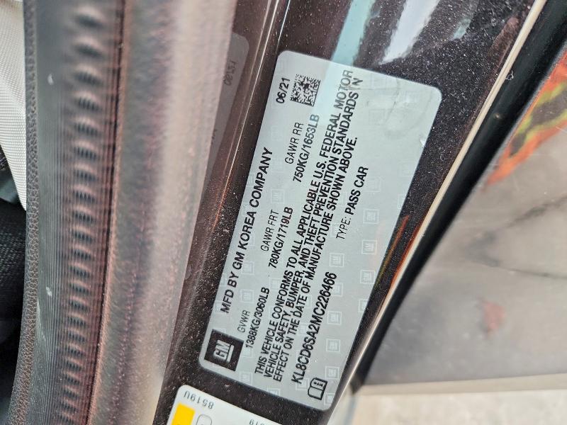 Продажа на аукционе авто 2021 Chevrolet Spark, vin: KL8CD6SA2MC226466, номер лота: 72469215