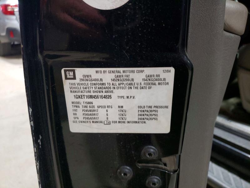 Продажа на аукционе авто 2005 Gmc Envoy, vin: 1GKET16M456164826, номер лота: 72775985