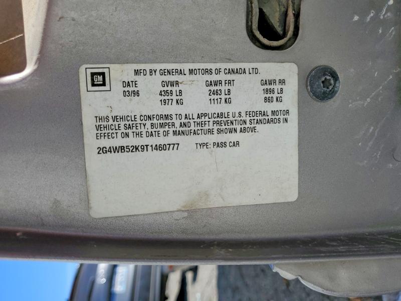 Продаж на аукціоні авто 1996 Buick Regal, vin: 2G4WB52K9T1460777, номер лоту: 72844295