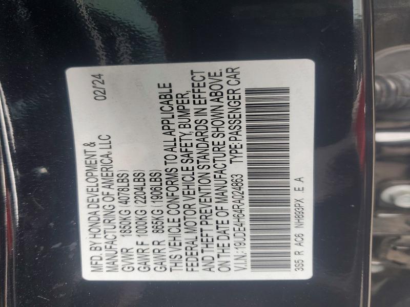 Продажа на аукционе авто 2024 Acura Integra, vin: 19UDE4H64RA024863, номер лота: 98920765