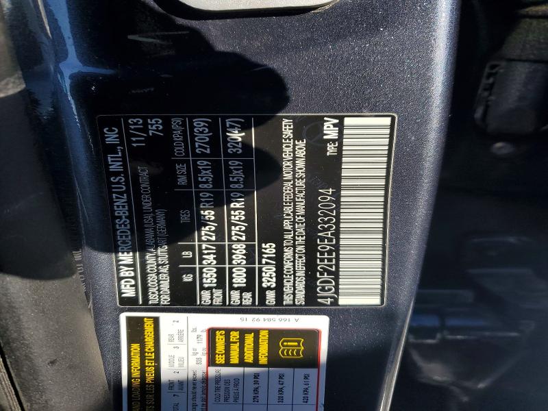 Продажа на аукционе авто 2014 Mercedes-benz Gl, vin: 4JGDF2EE9EA332094, номер лота: 75574685