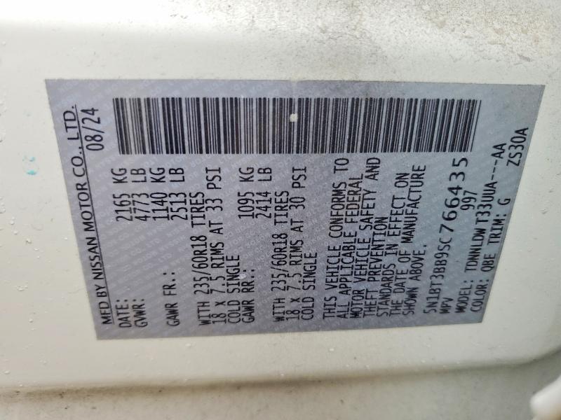 Продажа на аукционе авто 2025 Nissan Rogue Sv, vin: 5N1BT3BB9SC766435, номер лота: 99845345
