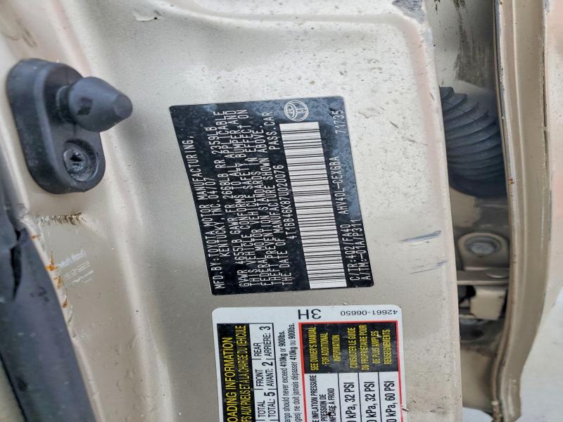 Aukcja sprzedaży 2007 Toyota Camry, vin: 4T1BB46K87U020076, numer aukcji: 74341035