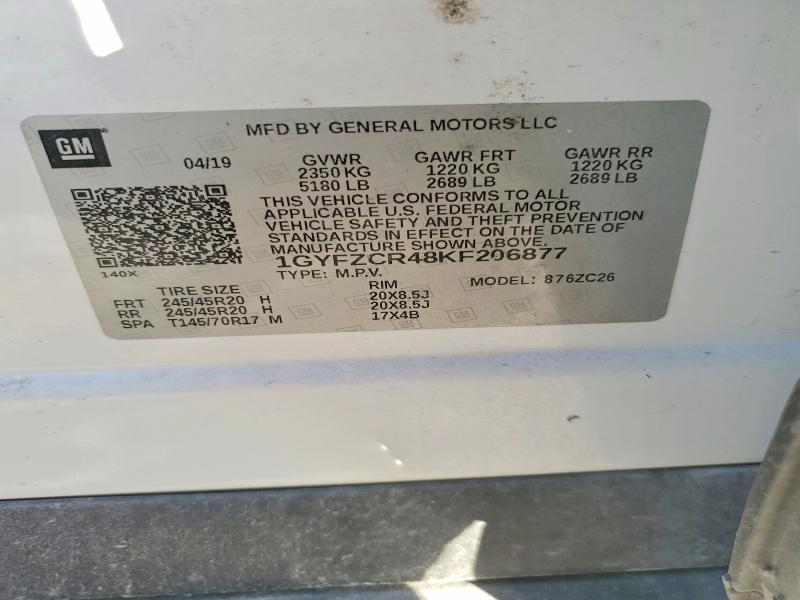 Продажа на аукционе авто 2019 Cadillac Xt4 Premiu, vin: 1GYFZCR48KF206877, номер лота: 97678355