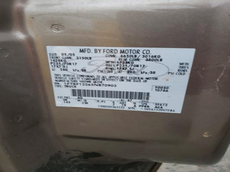 Продаж на аукціоні авто 2005 Ford F-150, vin: 1FTRF12265NB70903, номер лоту: 99764095