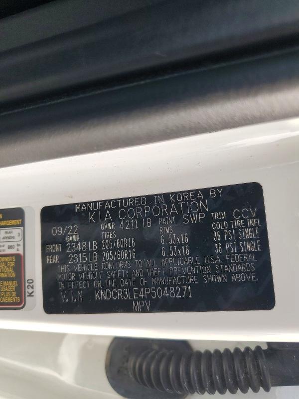 74092635 :رقم المزاد ، KNDCR3LE4P5048271 vin ، 2023 Kia Niro مزاد بيع